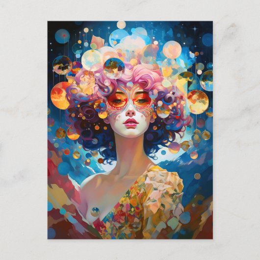 Surrealistische Lady Fantasy Kunst Briefkaart (Voorkant)