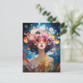 Surrealistische Lady Fantasy Kunst Briefkaart (Staand voorkant)