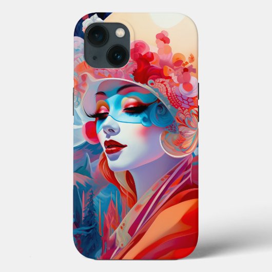 Surrealistische Lady Fantasy Kunst Case-Mate iPhone Case (Achterkant)