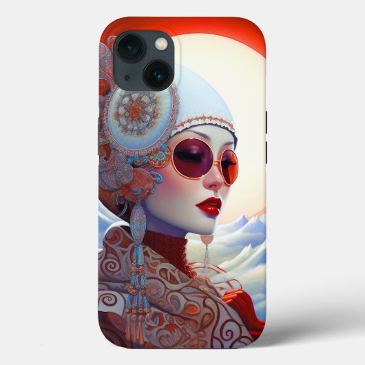 Surrealistische Lady Fantasy Kunst Case-Mate iPhone Case (Achterkant)