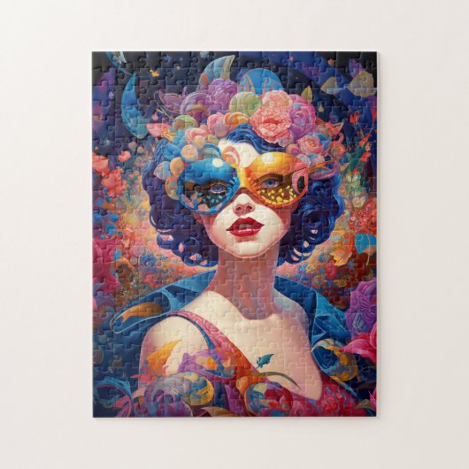 Surrealistische Lady Fantasy Kunst Legpuzzel (Verticaal)