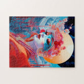 Surrealistische Lady Fantasy Kunst Legpuzzel (Horizontaal)