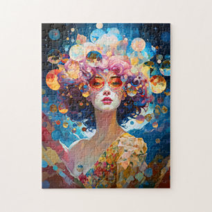 Surrealistische Lady Fantasy Kunst Legpuzzel