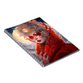 Surrealistische Lady Fantasy Kunst Notitieboek (Rechterzijde)