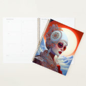 Surrealistische Lady Fantasy Kunst Planner (Display)