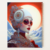 Surrealistische Lady Fantasy Kunst Planner (Achterkant)
