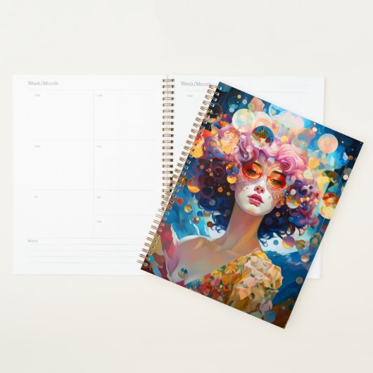 Surrealistische Lady Fantasy Kunst Planner (Display)
