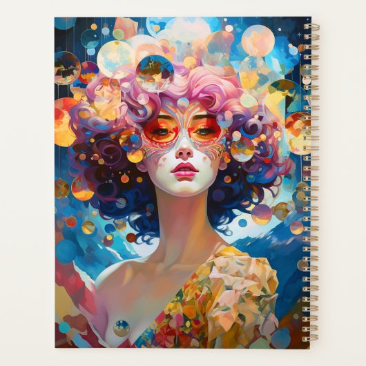 Surrealistische Lady Fantasy Kunst Planner (Achterkant)