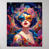 Surrealistische Lady Fantasy Kunst Poster (Voorkant)