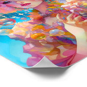 Surrealistische Lady Fantasy Kunst Poster (Hoek)