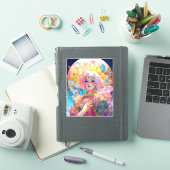 Surrealistische Lady Fantasy Kunst Sticker (iPad Cover)