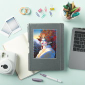 Surrealistische Lady Fantasy Kunst Sticker (iPad Cover)