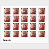 Surrealistische Lady Fantasy Kunst Vierkante Sticker (Vel)
