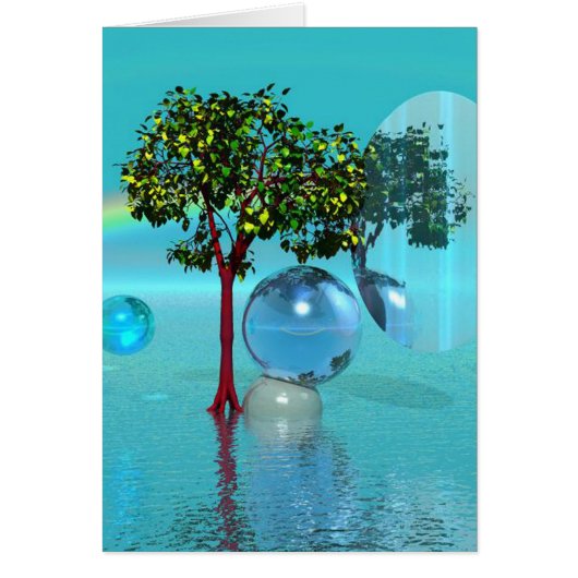 Surrealistische Landschaps Wenskaarten (Voorkant)