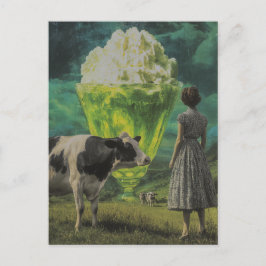 Surrealistische Limoen Yummy Desert in de zuivelwe Briefkaart