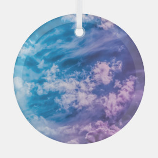 Surrealistische lucht, dromerige abstracte kunst. glas ornament