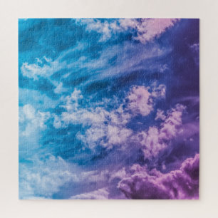 Surrealistische lucht, dromerige abstracte kunst. legpuzzel