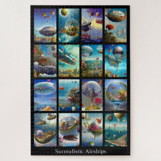Surrealistische luchthavens legpuzzel
