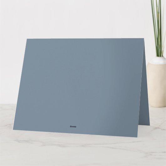 Surrealistische maanopkomst boven rustige oceaanku kaart (Achterkant)