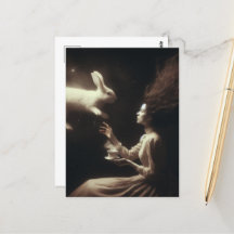 Surrealistische magische thee met de witte konijn