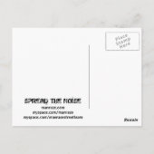 surrealistische man raze band briefkaart (Achterkant)