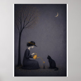 Surrealistische Minimalistische Illustratie – Vrou Poster