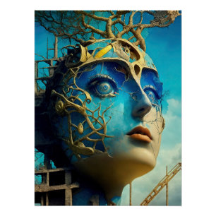 Surrealistische moderne conceptuele kunst perfect poster