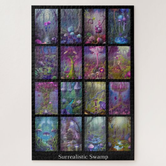 Surrealistische moeras legpuzzel (Verticaal)