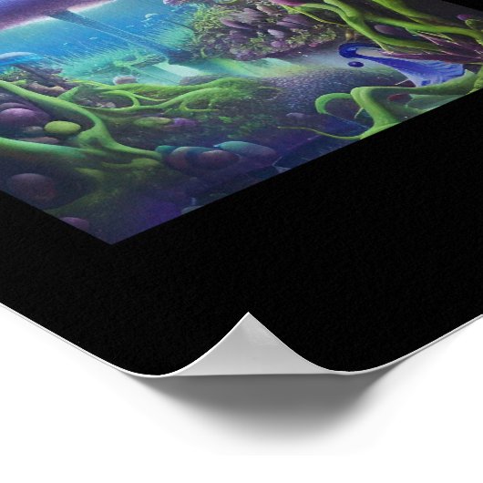 Surrealistische moeras poster (Hoek)