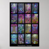 Surrealistische moeras poster (Voorkant)