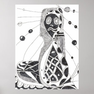 Surrealistische mummie poster