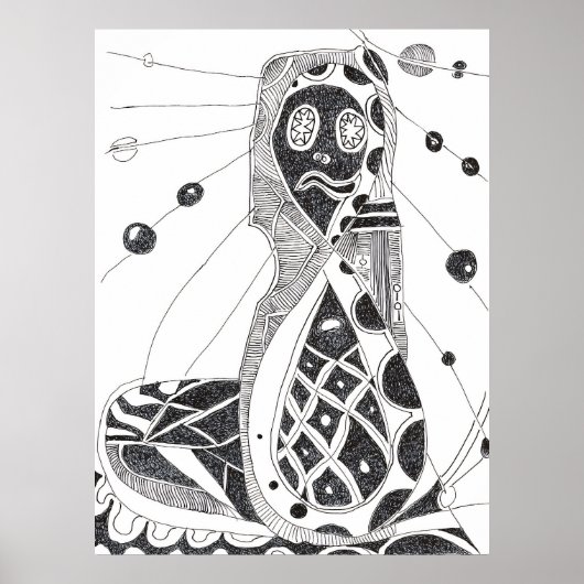 Surrealistische mummie poster (Voorkant)