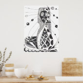 Surrealistische mummie poster (Keuken)