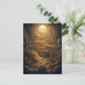 Surrealistische mysterieuze City Fantasy Art Briefkaart (Staand voorkant)