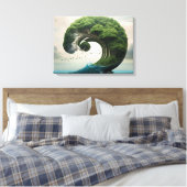 Surrealistische Natuur Kunst Canvas Afdruk (Insitu (Slaapkamer))