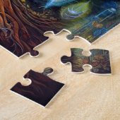 Surrealistische Natuur van de levensboom Legpuzzel (Zijkant)