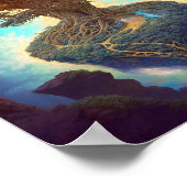 Surrealistische Natuur van de levensboom Poster (Hoek)