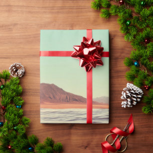 Surrealistische oceaanscène met walvissen en koraa cadeaupapier