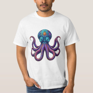 Surrealistische octopus Logo | meerogige koppotige T-shirt