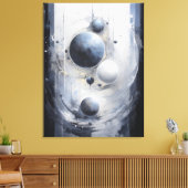 surrealistische omloopbaan canvas afdruk (Insitu (Woonkamer))