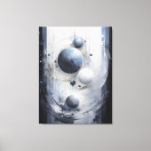 surrealistische omloopbaan canvas afdruk (Voorkant)