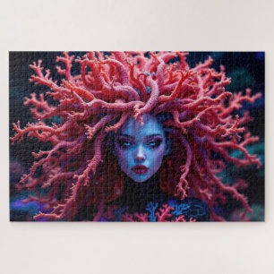 Surrealistische onderwater schoonheid koraalrif mu legpuzzel
