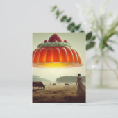 Surrealistische Oranje zoete traktatie in de zuive Briefkaart (Staand voorkant)