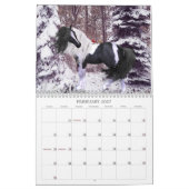 Surrealistische paarden - aanpasbaar kalender (Feb 2027)