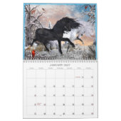 Surrealistische paarden - aanpasbaar kalender (Jan 2027)