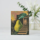 Surrealistische Peer en Trap Briefkaart (Staand voorkant)