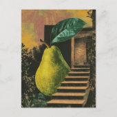 Surrealistische Peer en Trap Briefkaart (Voorkant)