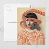 Surrealistische pepermuntster briefkaart (Voorkant / Achterkant)