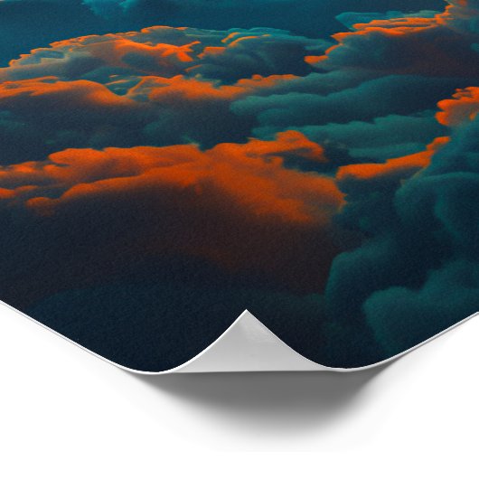 Surrealistische Planeet Poster (Hoek)