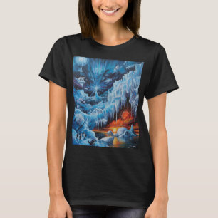 Surrealistische pool fantasie Aurora Borealis T-shirt